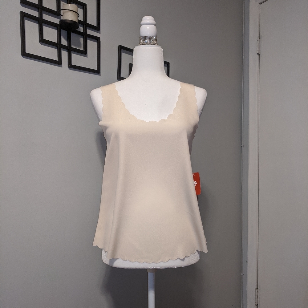 LOVE Culture Scalloped Blouse
